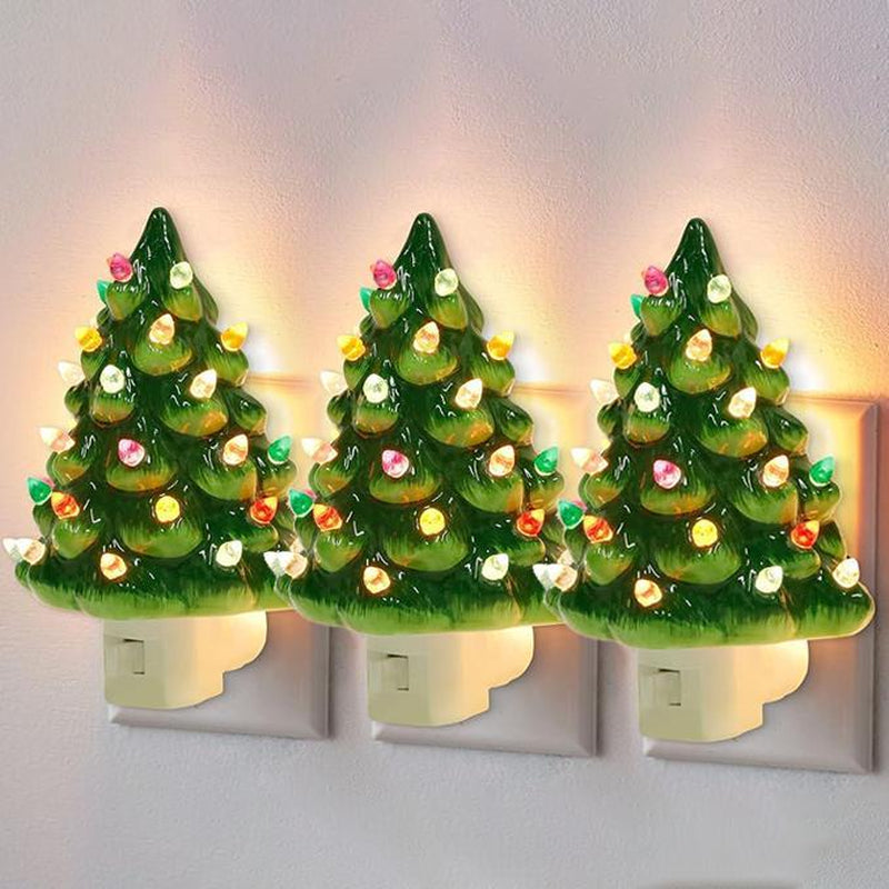 Christmas Tree Lights Lamps Christmas Decoration Night Lights Bedside Lamps Socket Night Lights Holiday Gifts Christmas Gifts