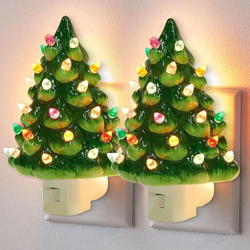 Christmas Tree Lights Lamps Christmas Decoration Night Lights Bedside Lamps Socket Night Lights Holiday Gifts Christmas Gifts