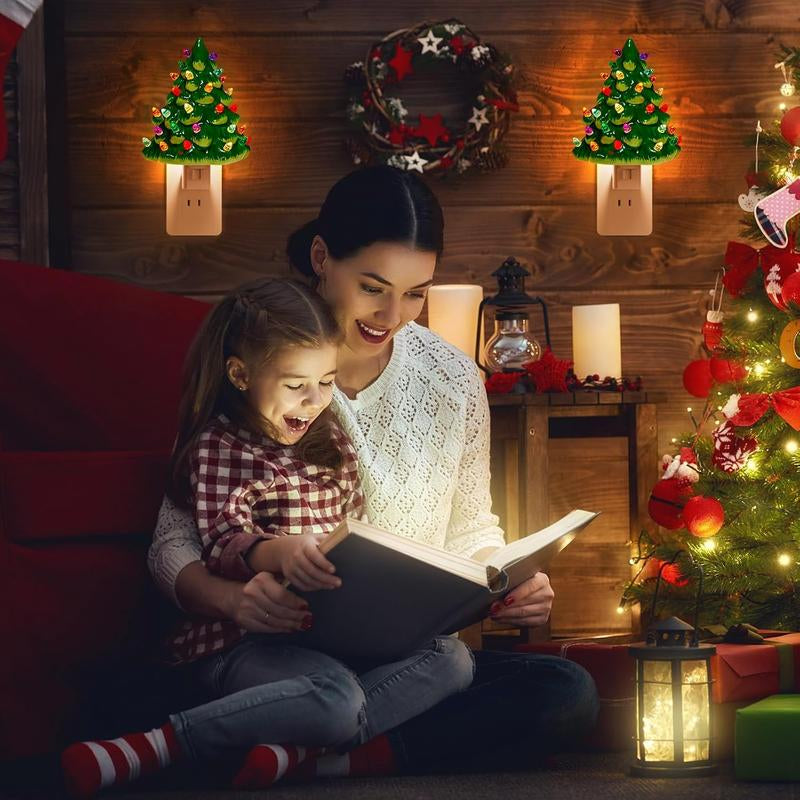 Christmas Tree Lights Lamps Christmas Decoration Night Lights Bedside Lamps Socket Night Lights Holiday Gifts Christmas Gifts