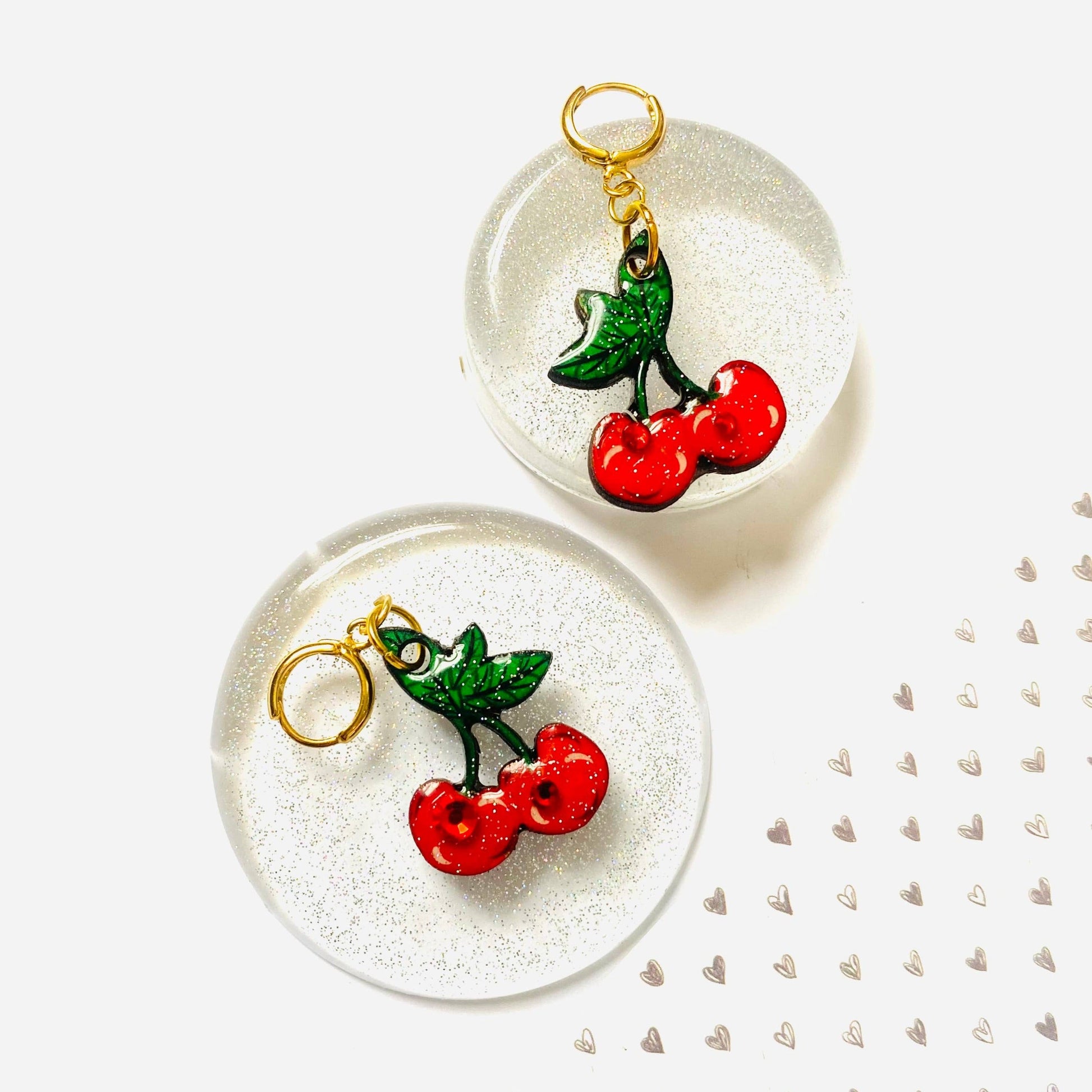 Retro Cherry Earrings by Rosie Rose Parker-0