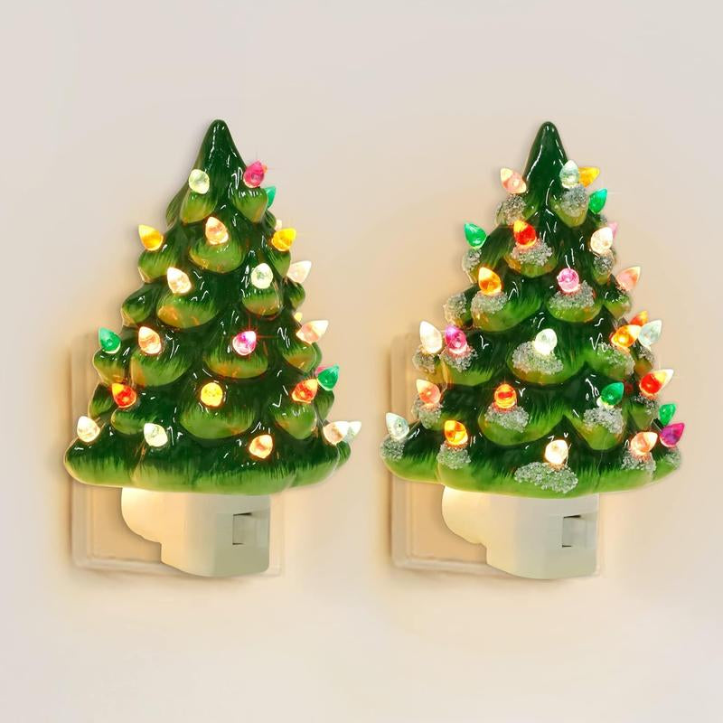 Christmas Tree Lights Lamps Christmas Decoration Night Lights Bedside Lamps Socket Night Lights Holiday Gifts Christmas Gifts