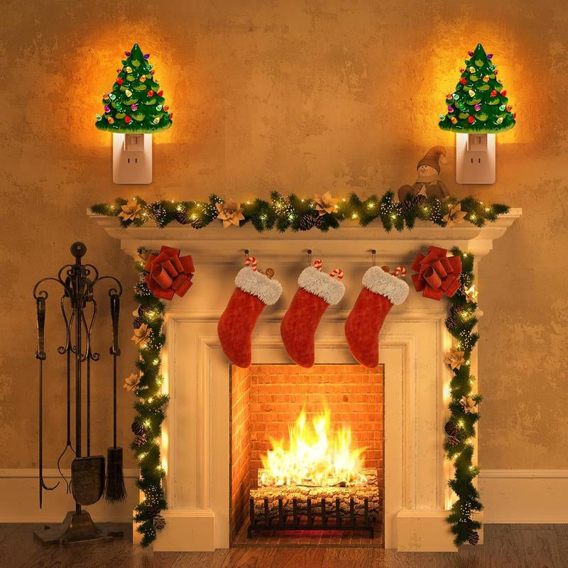 Christmas Tree Lights Lamps Christmas Decoration Night Lights Bedside Lamps Socket Night Lights Holiday Gifts Christmas Gifts