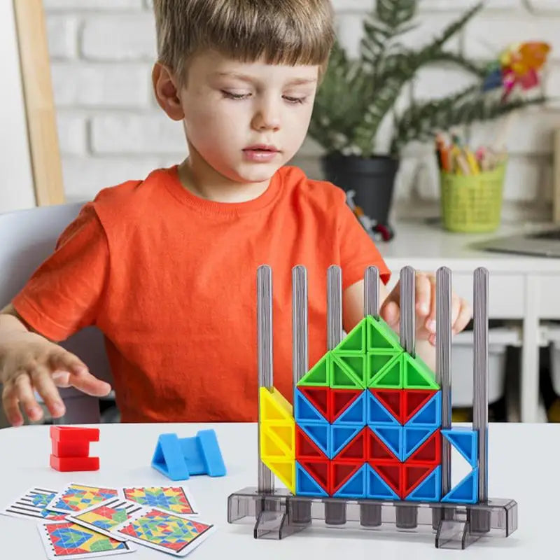 3D Puzzle Jigsaw Tangram Brain Teasers Toy Tangram Jigsaw Shapes Puzzle Card Game Learning Educational Toys for Children