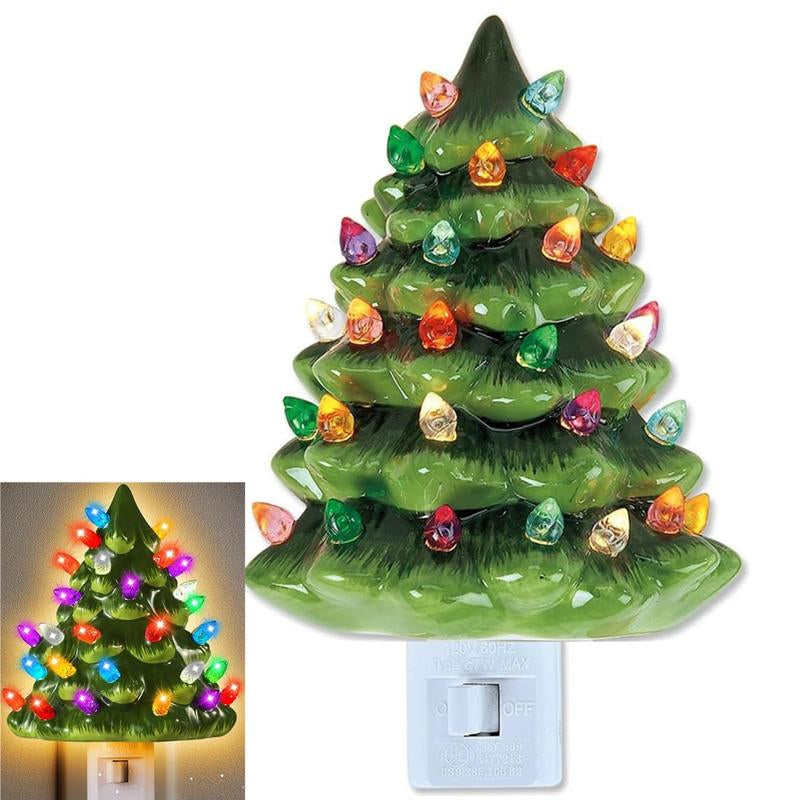 Christmas Tree Lights Lamps Christmas Decoration Night Lights Bedside Lamps Socket Night Lights Holiday Gifts Christmas Gifts